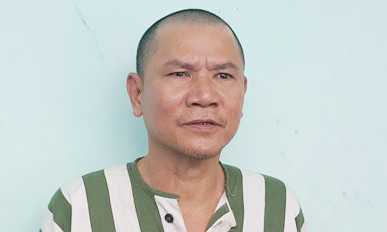 Đối tượng Trần Bảo Toàn tại cơ quan công an - Ảnh: Thiên Long