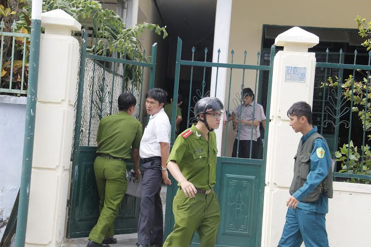 Hiện trường xảy ra vụ nổ súng. Ảnh: Thanh Trần.