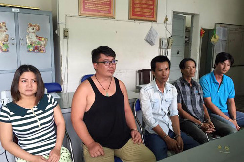 5 nghi can tại cơ quan điều tra. Ảnh: Q.T