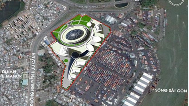 Khu vực Tân Cảng sẽ trở thành khu đô thị đa chức năng. Ảnh: Công ty Tân Cảng Sài Gòn