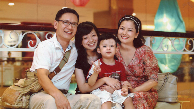 Gia đình NSƯT Thu Quế 