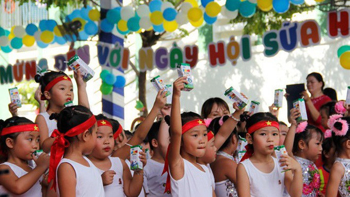 Chương trình Sữa học đường. Ảnh minh họa