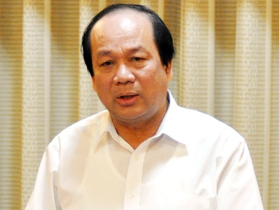 Bộ trưởng - Chủ nhiệm Văn phòng Chính phủ Mai Tiến Dũng - Tổ trưởng tổ công tác của Thủ tướng phát biểu chỉ đạo tại cuộc họp với UBND TP HCM.