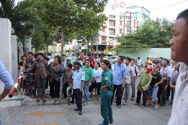 Hiện trường vụ việc.