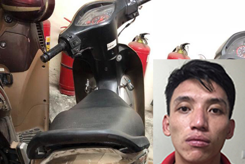 Chiếc xe máy và đối tượng Hải.