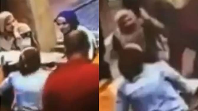 Ảnh cắt từ clip ghi lại vụ tấn công