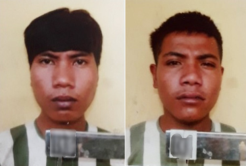 Đối tượng Jưh và Đô tại cơ quan cảnh sát điều tra. Ảnh; Công an tỉnh Gia Lai