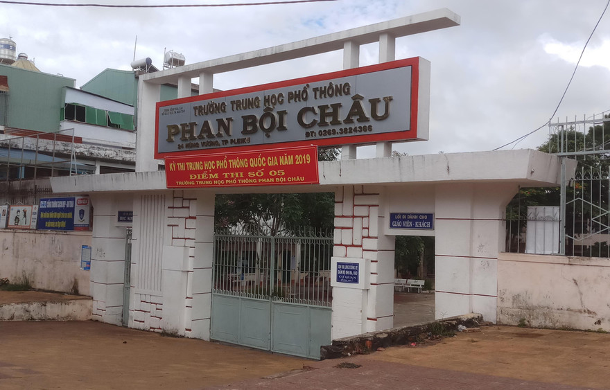 Điểm thi trường THPT Phan Bội Châu nơi xảy ra vụ việc
