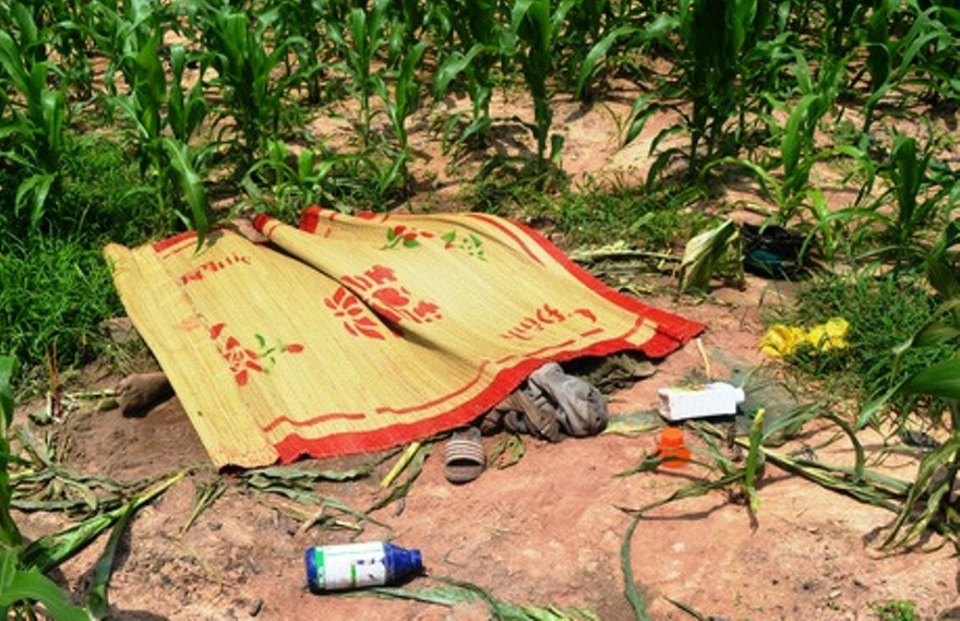 Hiện trường vụ án (ảnh: Người Lao Động)