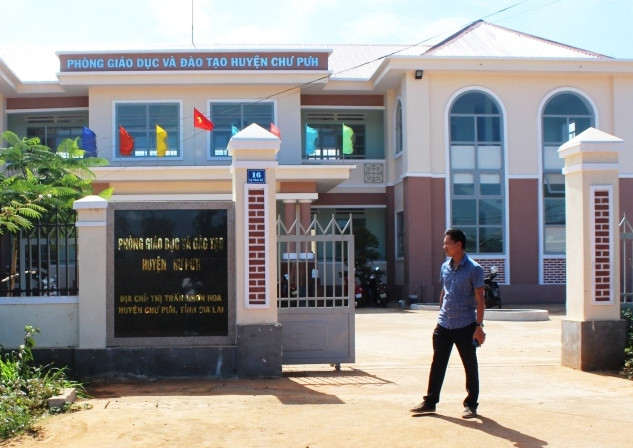 Phòng GD&ĐT huyện Chư Pưh, nơi 3 cán bộ Dũng, Sang, Ca làm việc