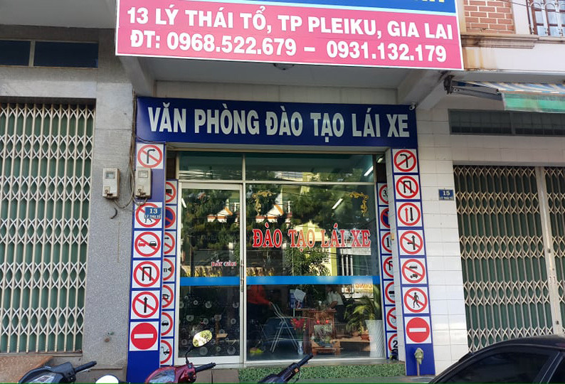 Văn phòng đào tạo lái xe tại thành phố Pleiku