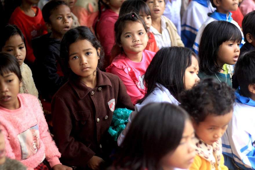 Trường Tiểu học Nguyễn Du có nhiều học sing người dân tộc thiểu số còn khó khăn