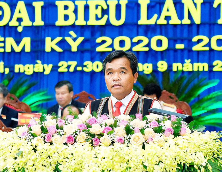 Bí thư Tỉnh uỷ Gia Lai Hồ Văn Niên. Ảnh Đức Thuỵ