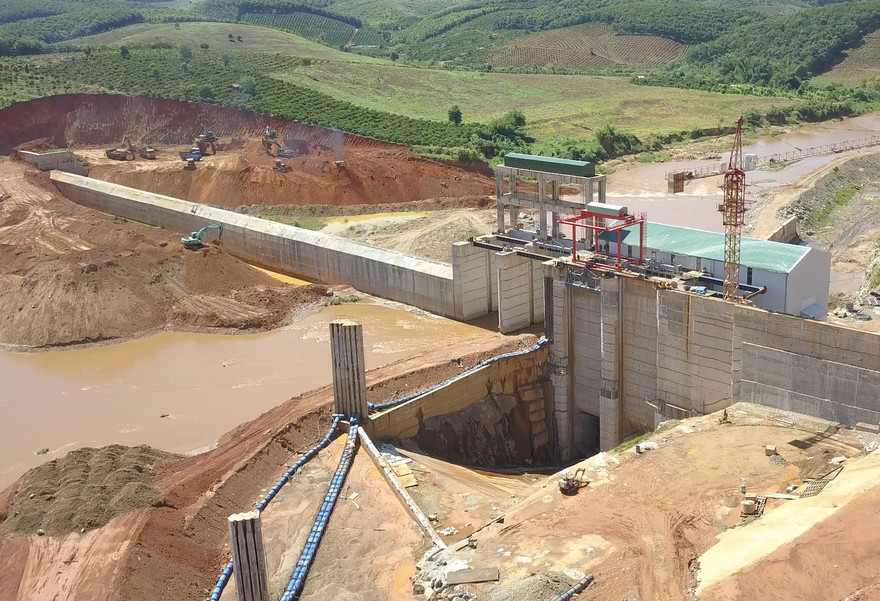 Dự án thủy điện Plei Kần đang thi công