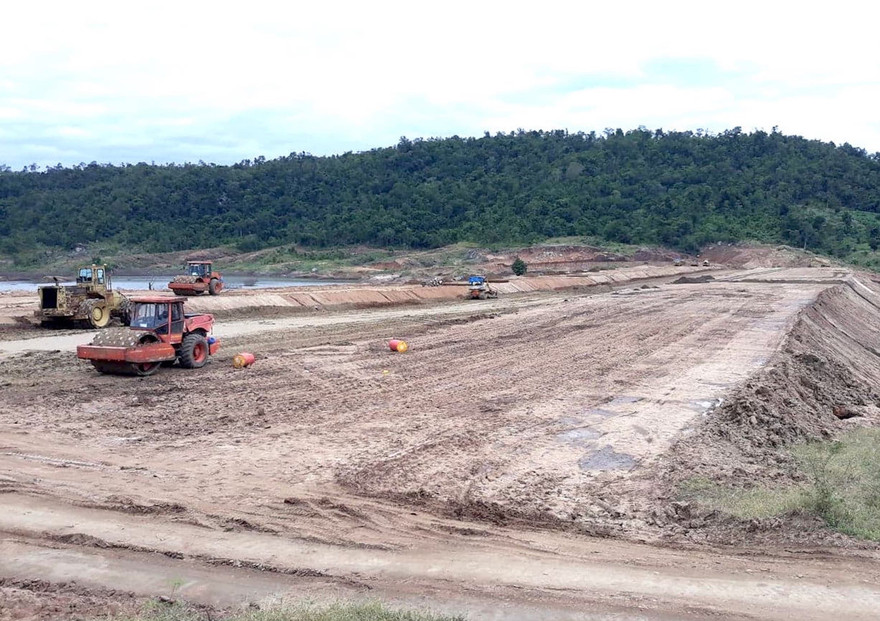 Dự án công trình thuỷ lợi hồ chứa nước Ia Rtô vẫn đang thi công