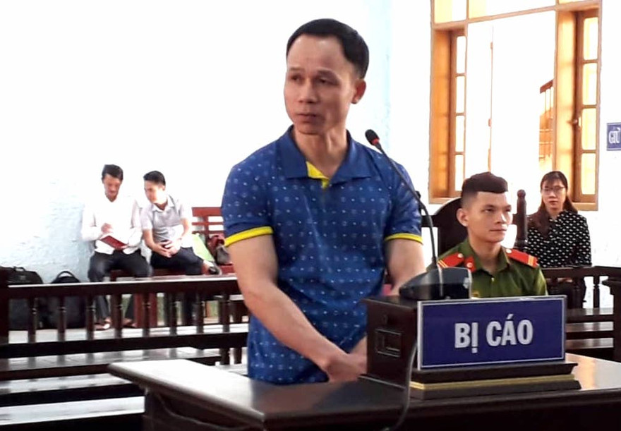 Bị cáo Hồ Trọng Đăng trước vành móng ngựa