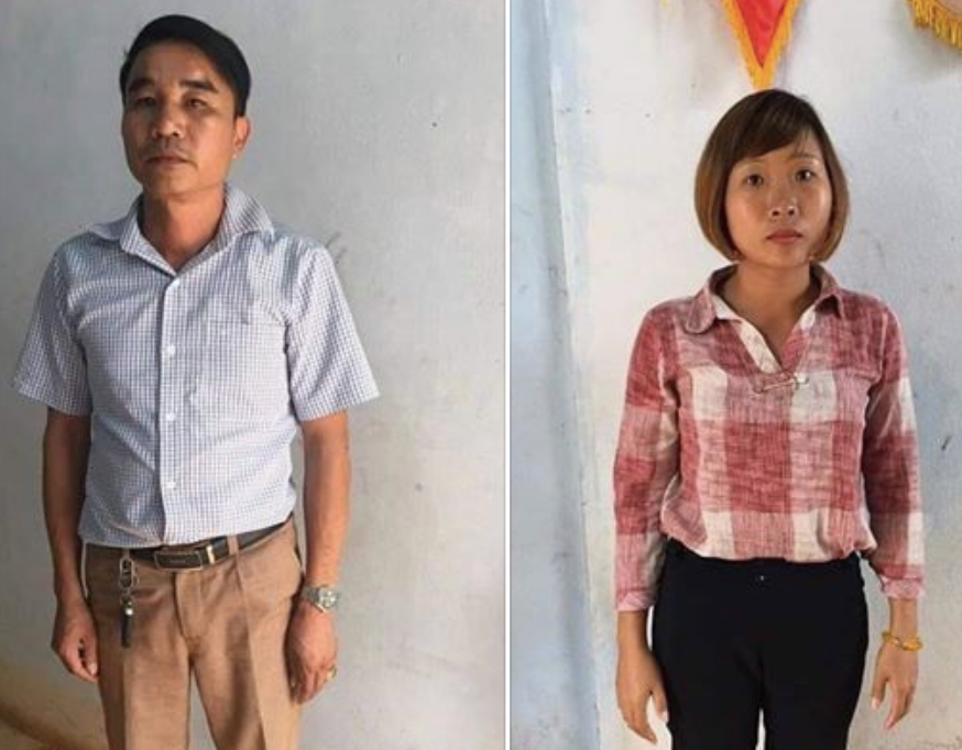 Đối tượng Nhâm Tiến Dũng và Trịnh Thị Hoài