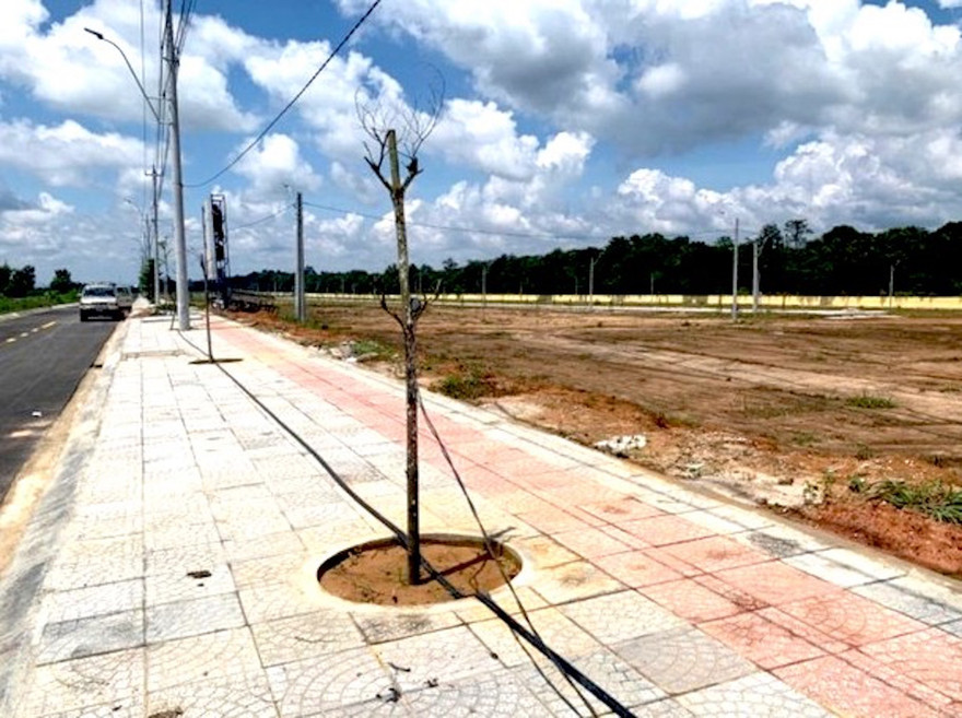 Khu vực triển khai dự án quỹ đất phía Tây Quốc lộ 14.