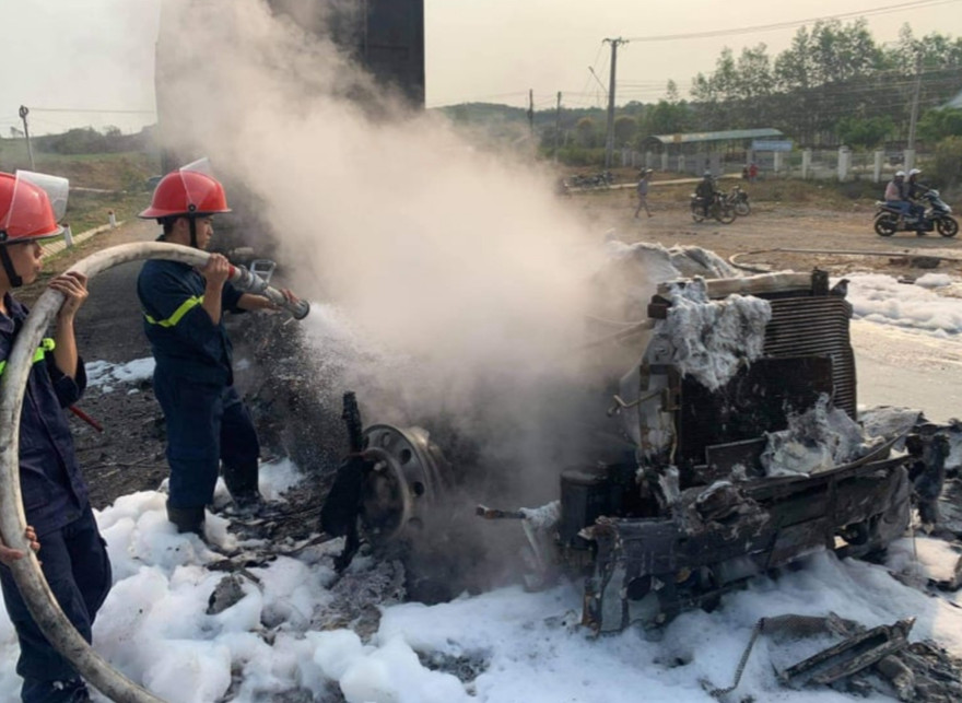 Hiện trường vụ tai nạn.