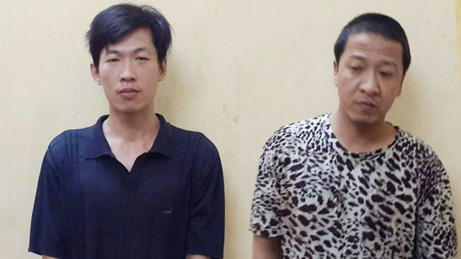 Hải và Huy tại cơ quan điều tra