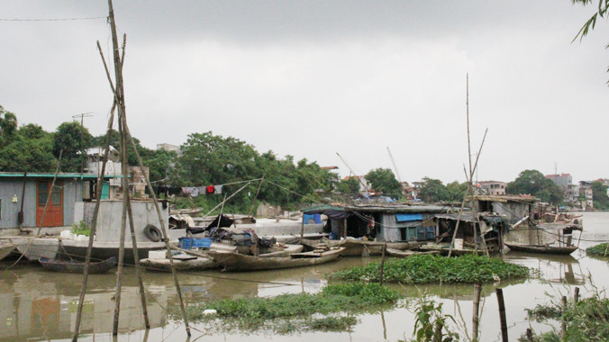 Một góc làng vạn đò Nguyệt Đức