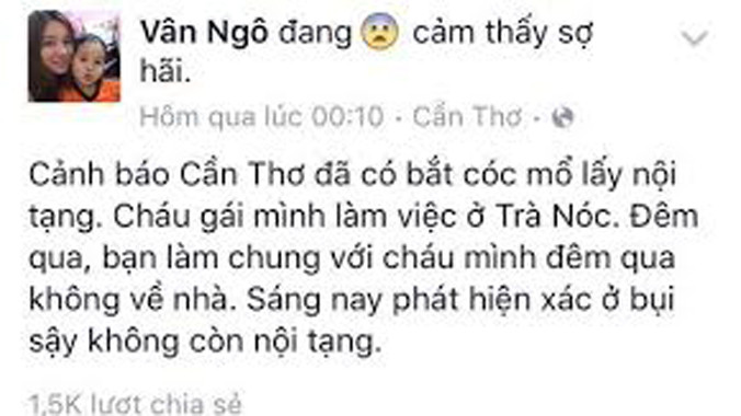 Ảnh trên facebook cá nhân.