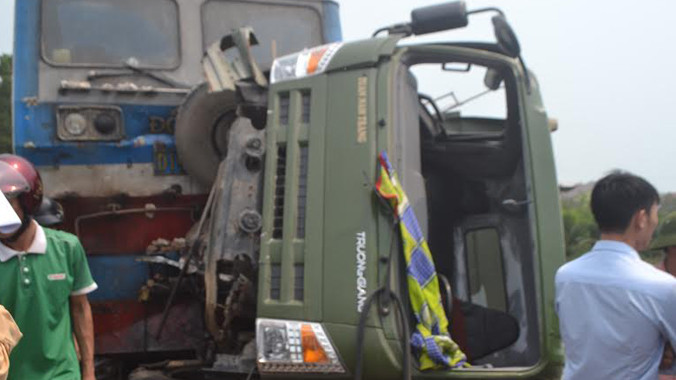 Hiện trường vụ tai nạn.