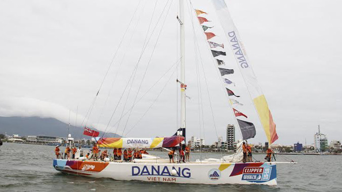 Đội thuyền Đà Nẵng – Việt Nam trong lần cập cảng Đà Nẵng ngày 17/2. Ảnh: Thanh Trần.