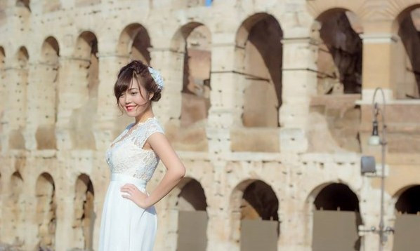 Hồng Linh thực hiện bộ ảnh tại nước Ý.