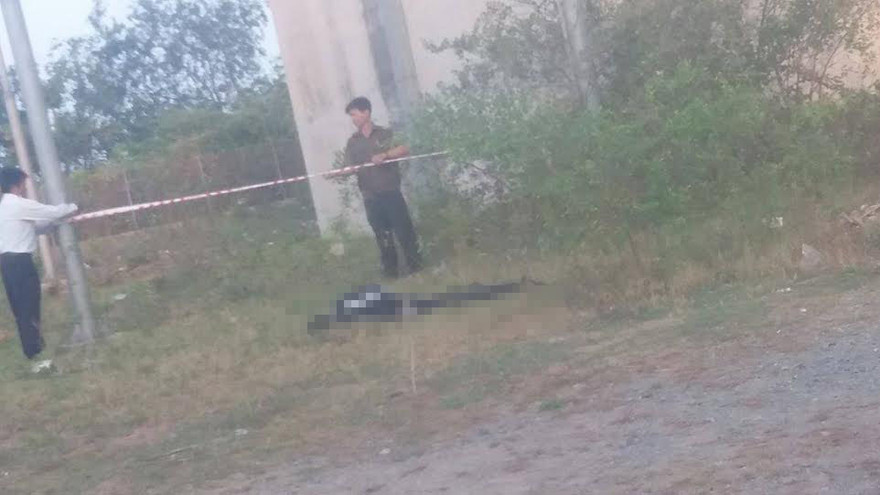 Hiện trường nam thanh niên tử vong. Ảnh: Trung Tính