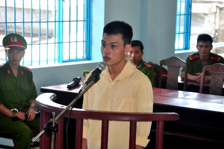 Bị cáo Phương tại phiên tòa