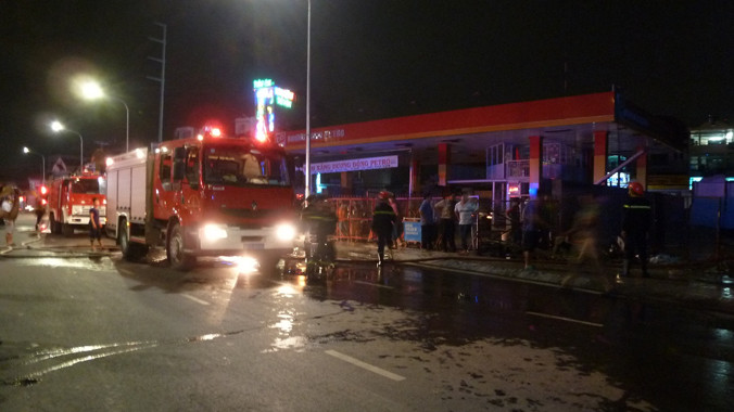 Hiện trường vụ cháy.