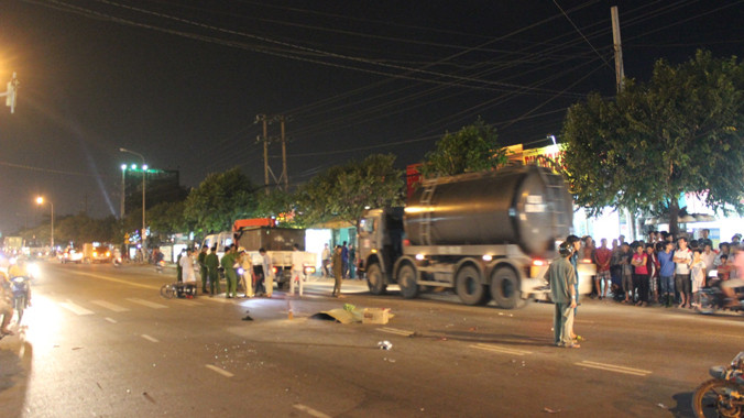 Hiện trường tai nạn.