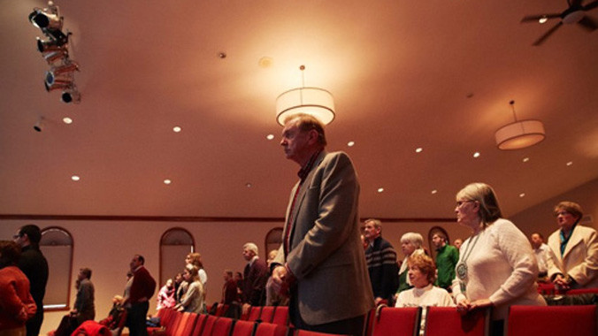 Barsky trong một buổi lễ tại nhà thờ ở Mỹ.