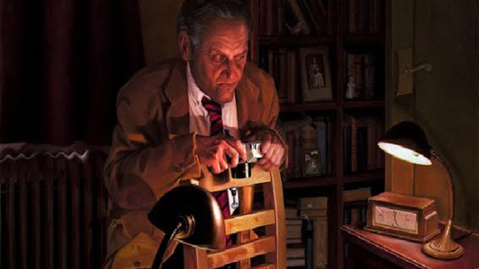 Tolkachev sao chép tài liệu mật bằng một chiếc máy ảnh.