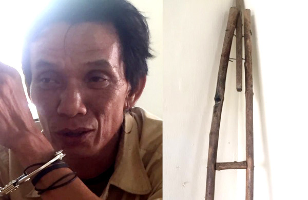 Đối tượng Tân và hung khí gây án