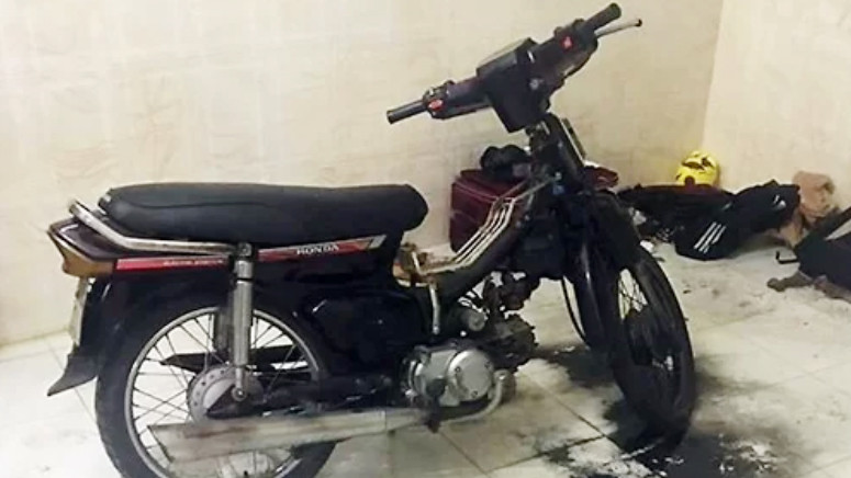 Hiện trường vụ phóng hỏa. Ảnh: Công an cung cấp