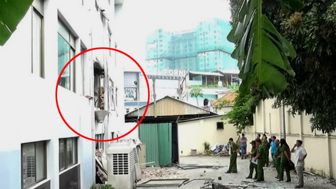 Hiện trường vụ nổ