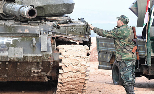 Thành viên lực lượng quân đội Syria. Ảnh: Sputnik.