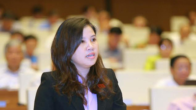 ĐB Đinh Thị Phương Lan (Quảng Ngãi). Ảnh Như Ý.