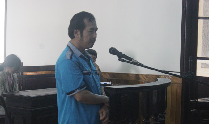 Bị cáo Trần Văn Đức tại phiên tòa.