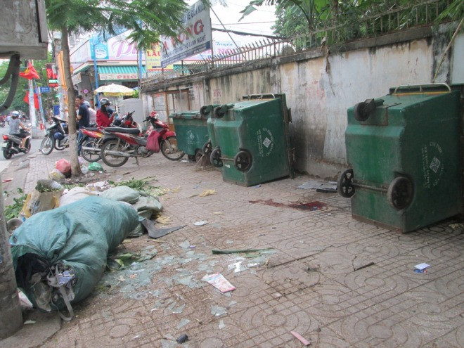 Hiện trường người phụ nữ ngã tử vong vì đuổi theo cướp.