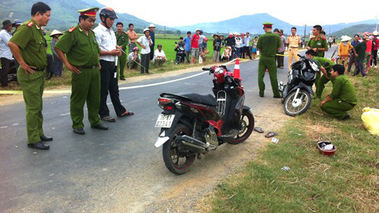 Hiện trường vụ tai nạn giao thông