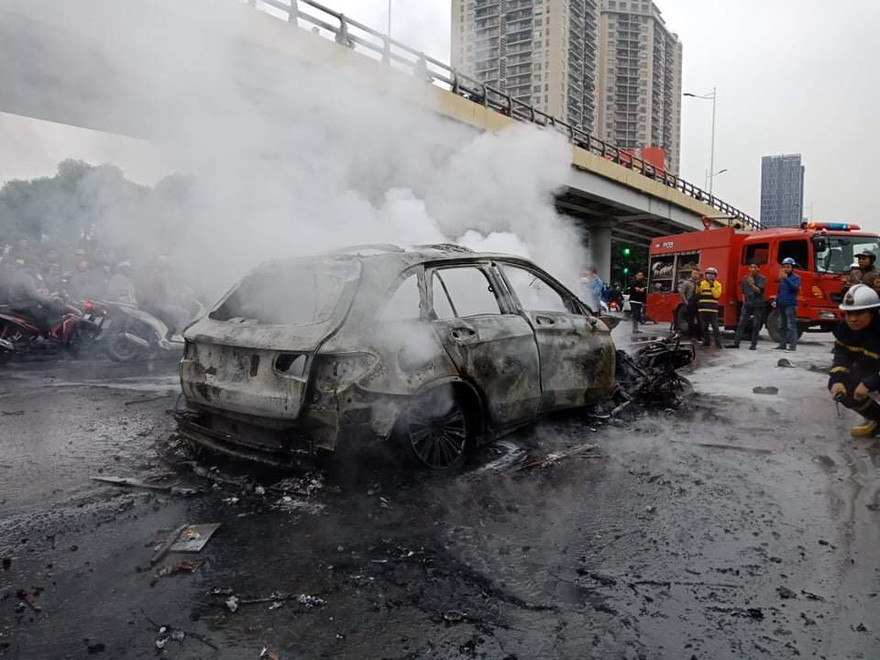 Hiện trường vụ tai nạn. Ảnh: Công Minh