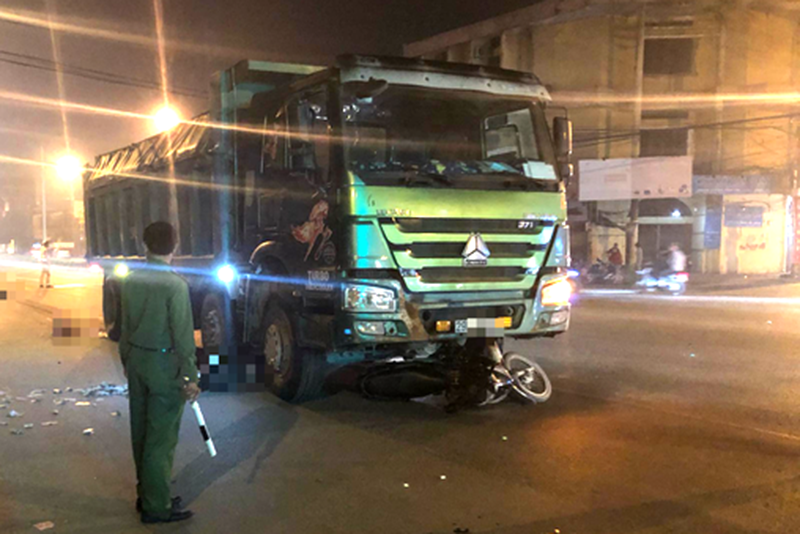 Hiện trường vụ tai nạn.