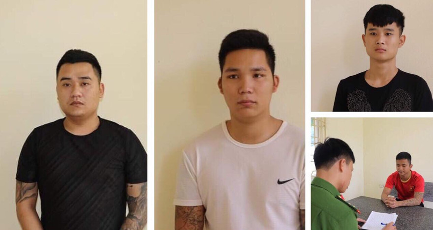 Nhóm đối tượng bị khởi tố.