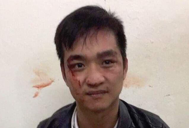 Đối tượng Hải bị bắt giữ. Ảnh: FB Công an Hà Nội