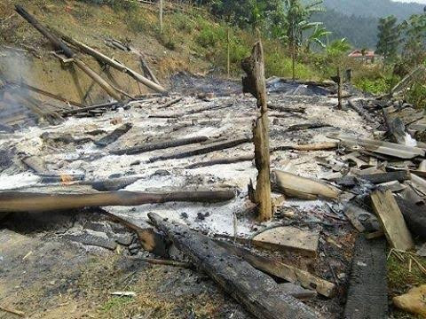 Hiện trường vụ việc.