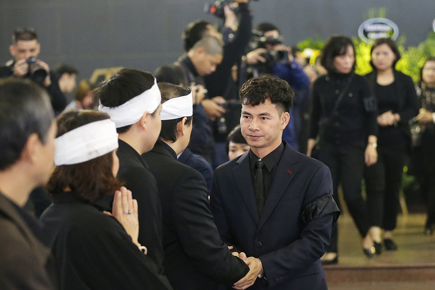 NSƯT Xuân Bắc, Phó Trưởng Ban Tang lễ đám tang NSND Anh Tú. Ảnh: Mạnh Thắng