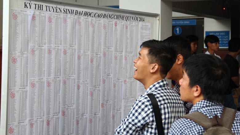 Đại học đầu tiên tại TPHCM công bố điểm thi ba chung